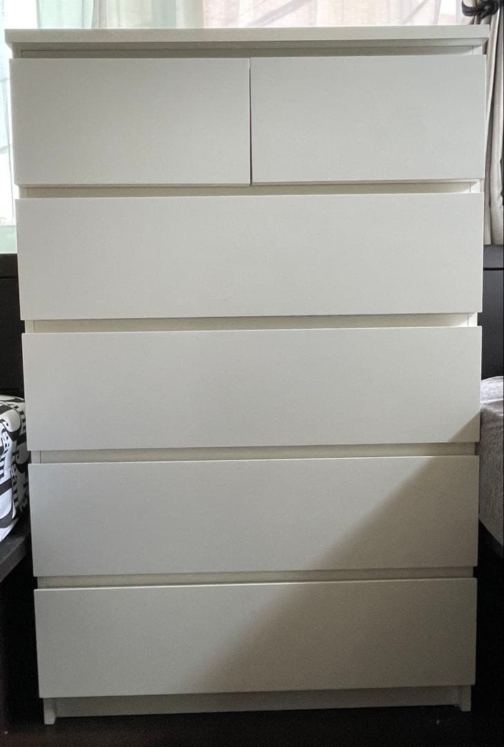 送料込みIKEA イケア　MALM マルム　ホワイト　5段