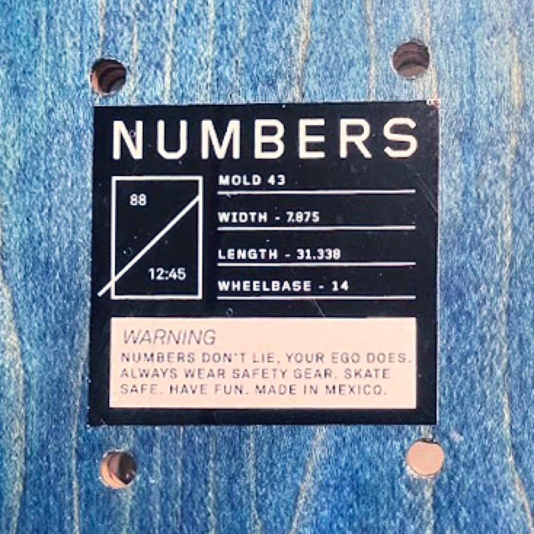 新品 NUMBERS ナンバーズ エディション スケートボード スケボー デッキ