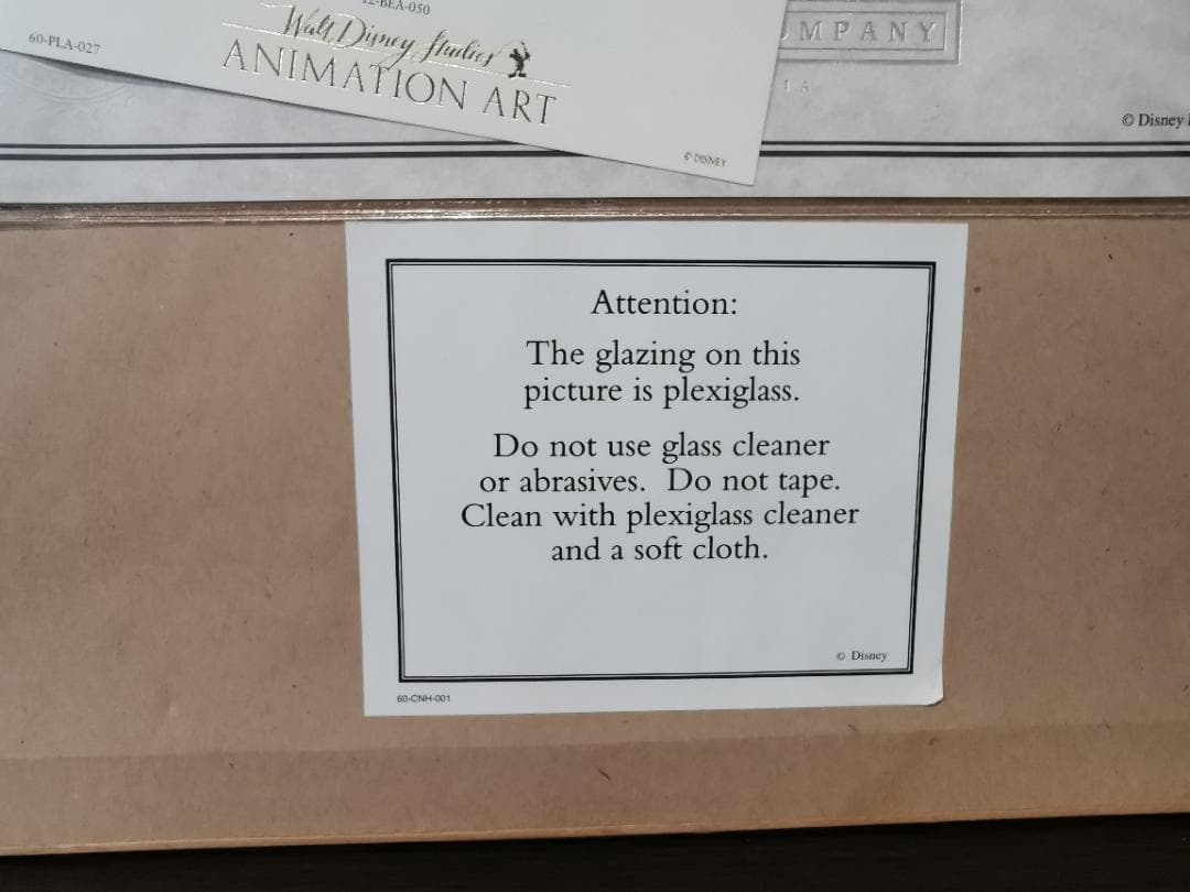 【希少・レア品】Disney『美女と野獣』セル画 アンティーク絵画 フレーム付