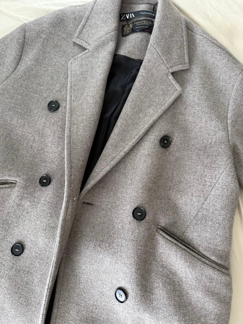 ZARA MANTECO社 プレミアム　ダブルチェスターコート S
