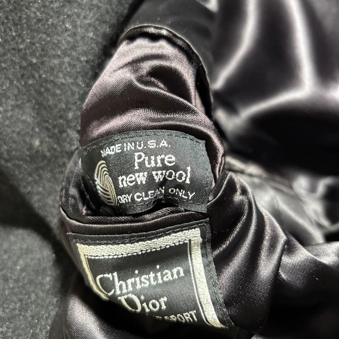 古着 70s Christian Dior ウール ロング コート usa製