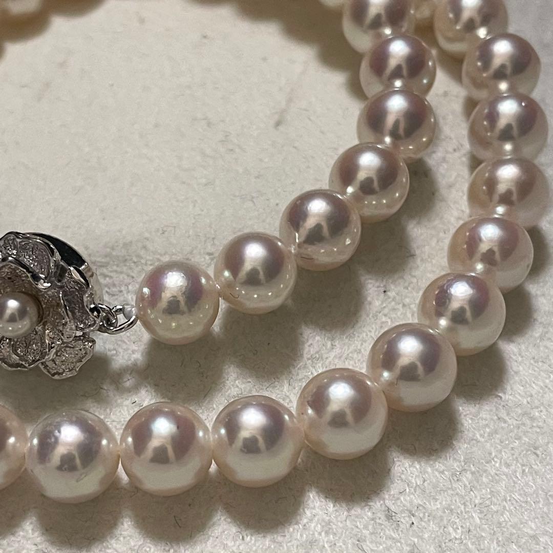 【テリ抜群✨大珠】 あこや真珠 ネックレス 7.5-8.0 アコヤパール 本真珠