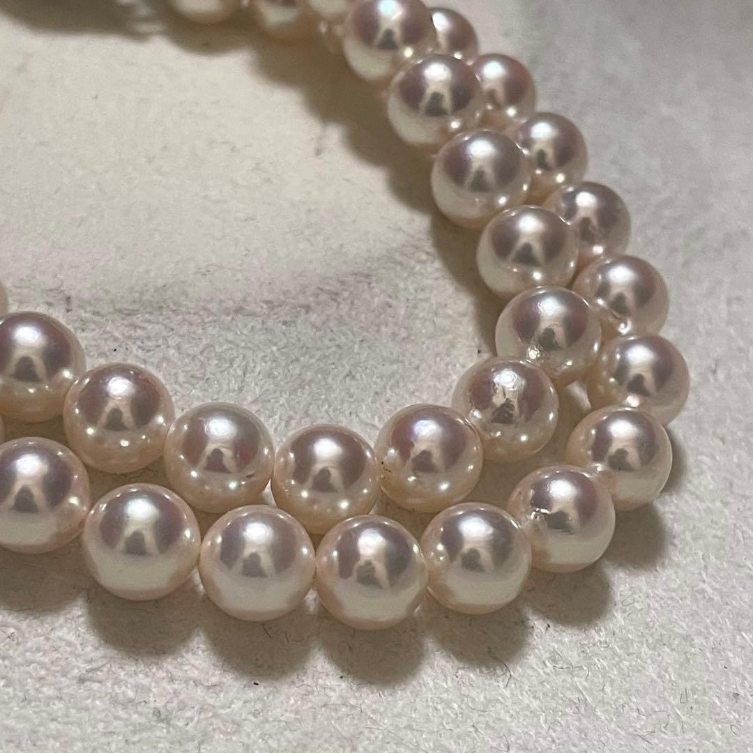 【テリ抜群✨大珠】 あこや真珠 ネックレス 7.5-8.0 アコヤパール 本真珠