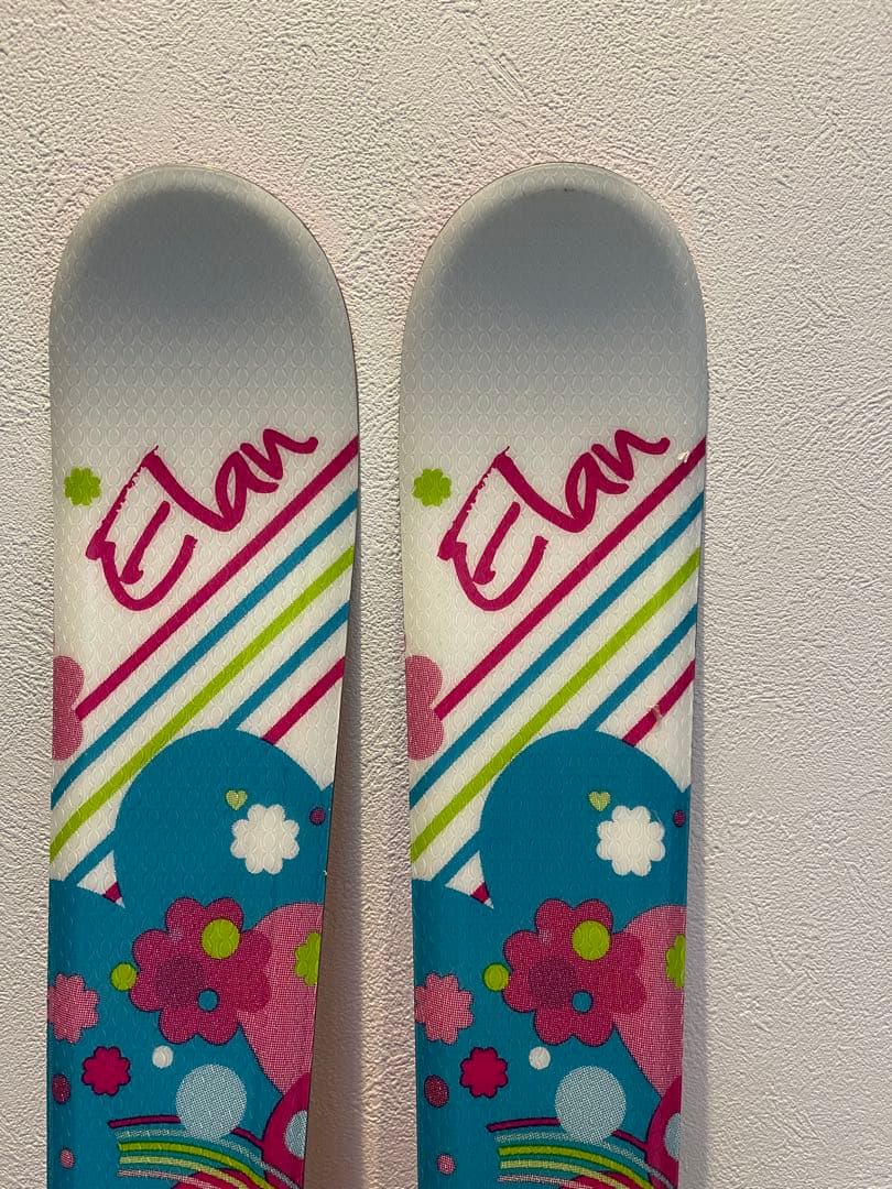 Elan スキー板 ストック ブーツ 3点セット ジュニア 子供用 ベルト付き