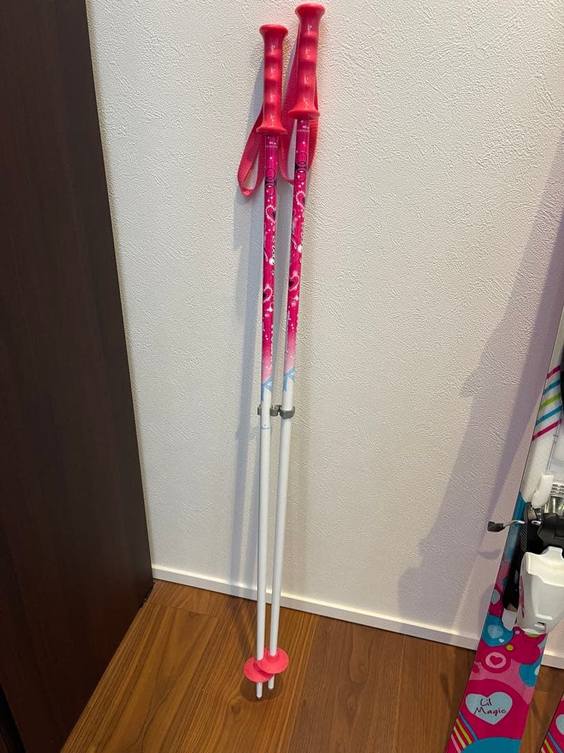 Elan スキー板 ストック ブーツ 3点セット ジュニア 子供用 ベルト付き