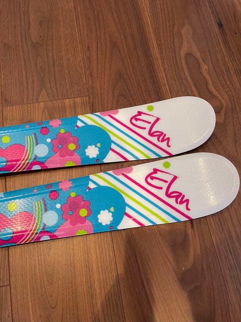 Elan スキー板 ストック ブーツ 3点セット ジュニア 子供用 ベルト付き