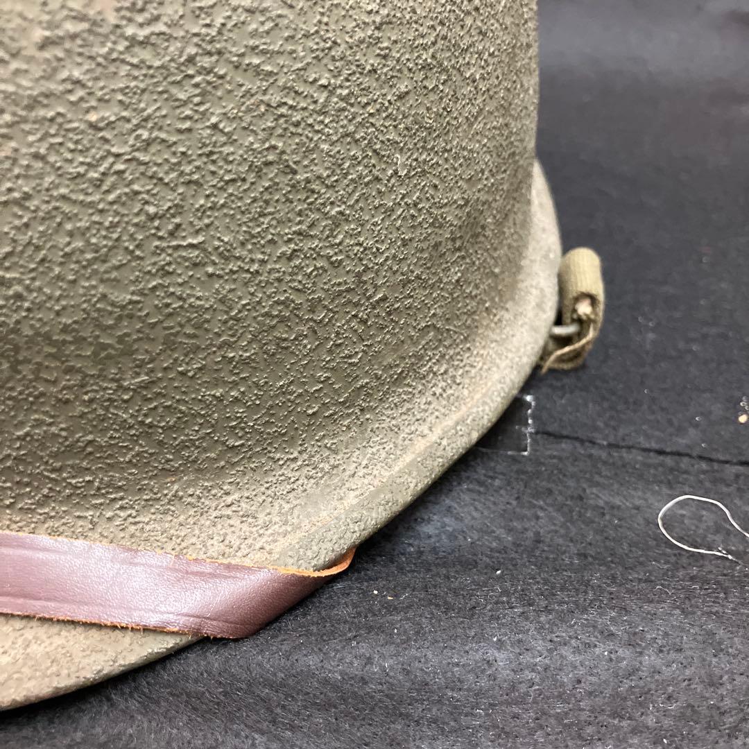 H*Q様 米軍 実物 二次戦 ナム戦 空挺M1ヘルメット シェル ライナー デッ