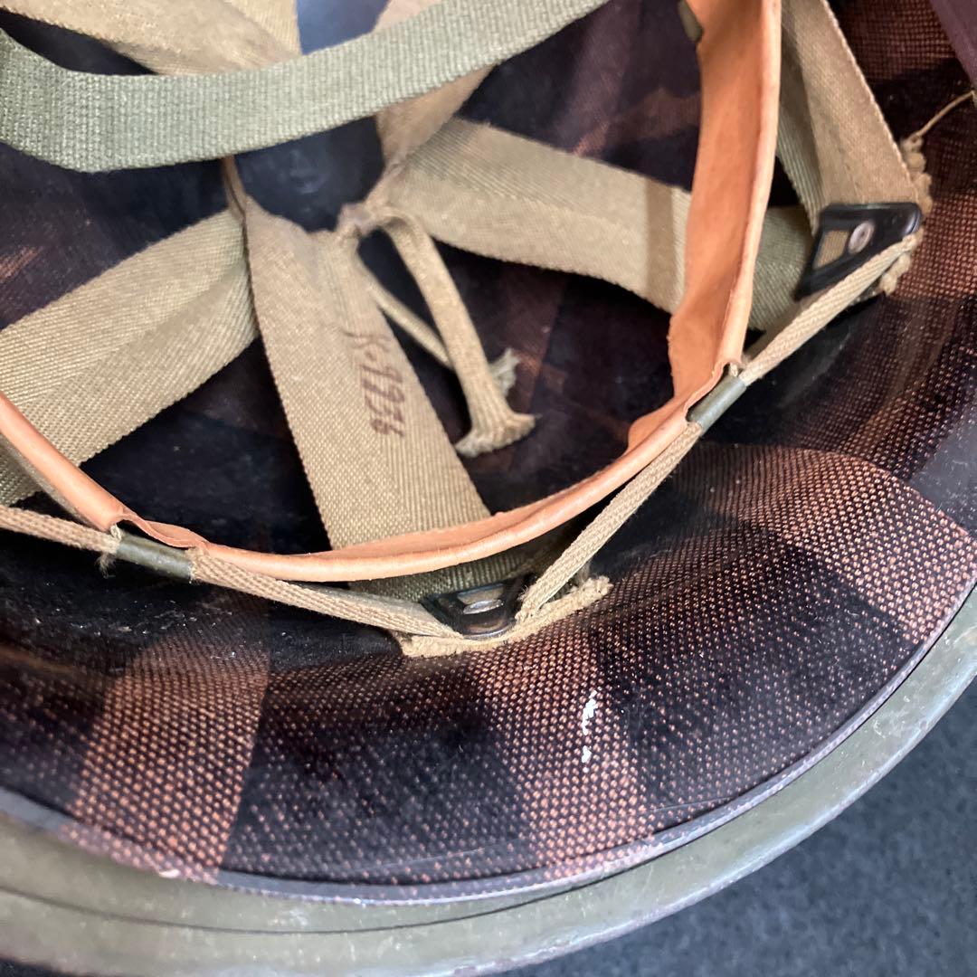 H*Q様 米軍 実物 二次戦 ナム戦 空挺M1ヘルメット シェル ライナー デッ