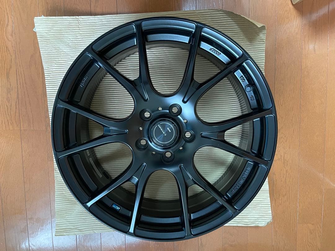 美品 Weds LEONIS NAVIA 02 18インチ 7J 114.3 黒