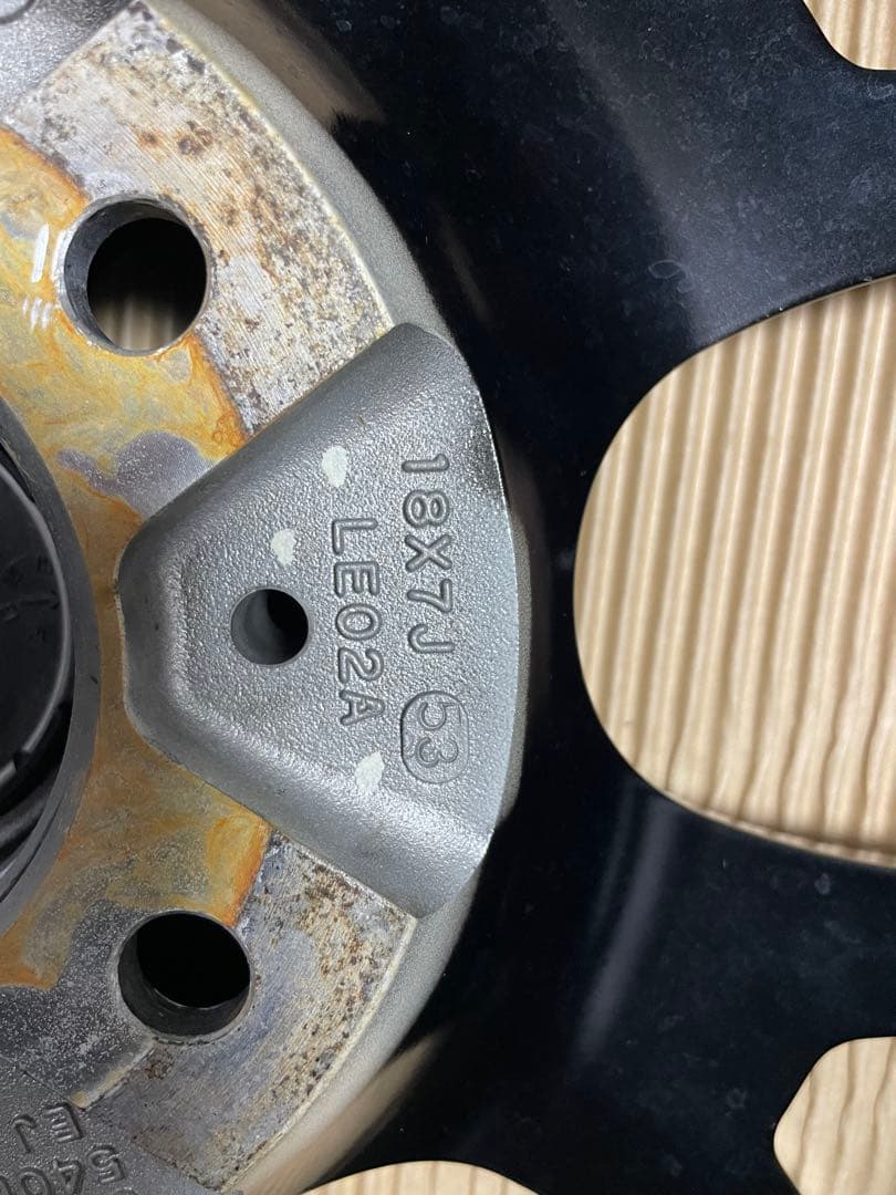 美品 Weds LEONIS NAVIA 02 18インチ 7J 114.3 黒