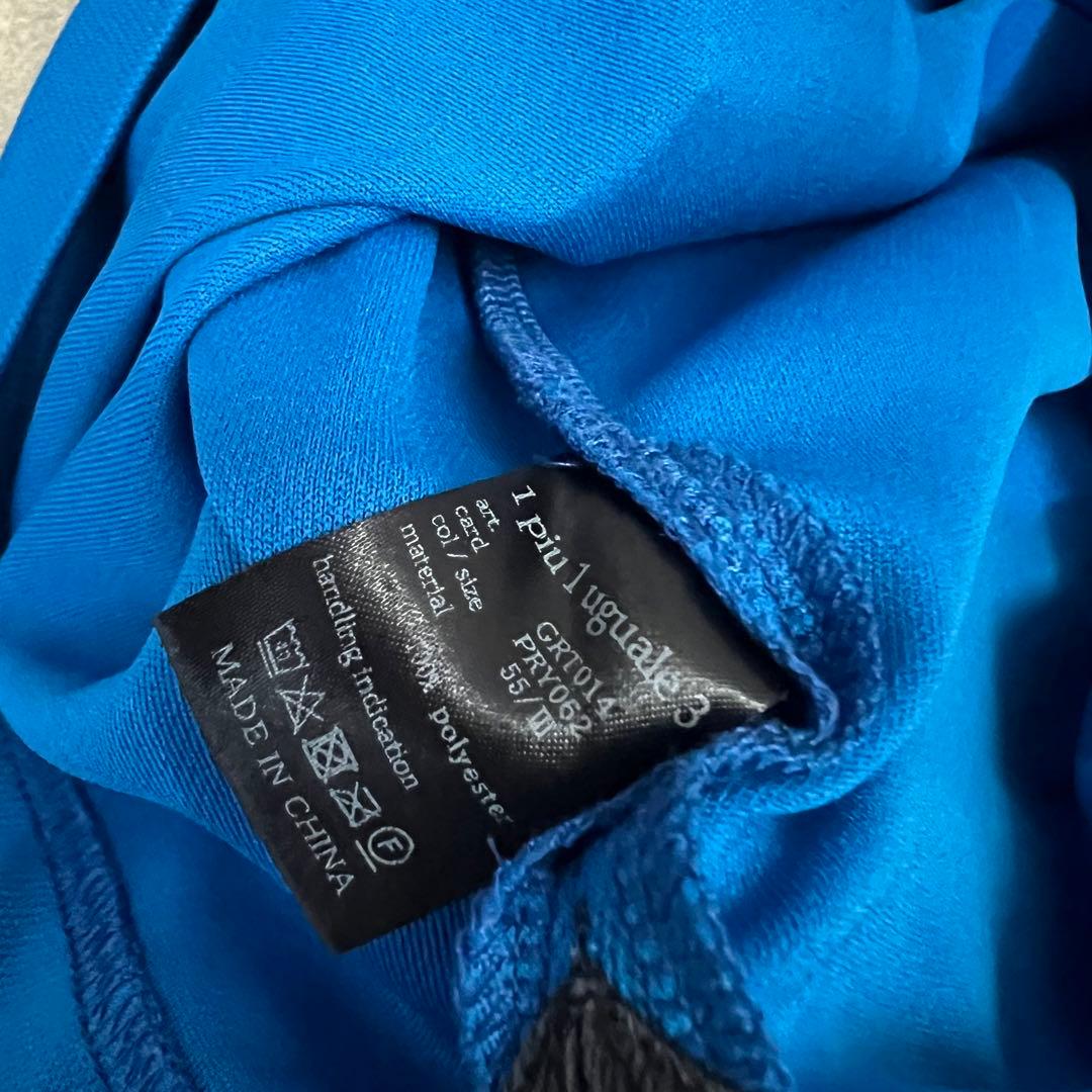 1piu1uguale3 GOLF ポロシャツ　メンズ　半袖　ロゴ　青　3 S