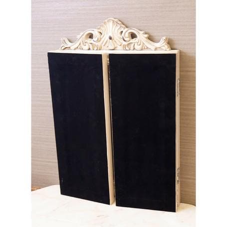 アンティーク調 ミラー 鏡 家具 プリンセスミラー ３面鏡 ホワイト