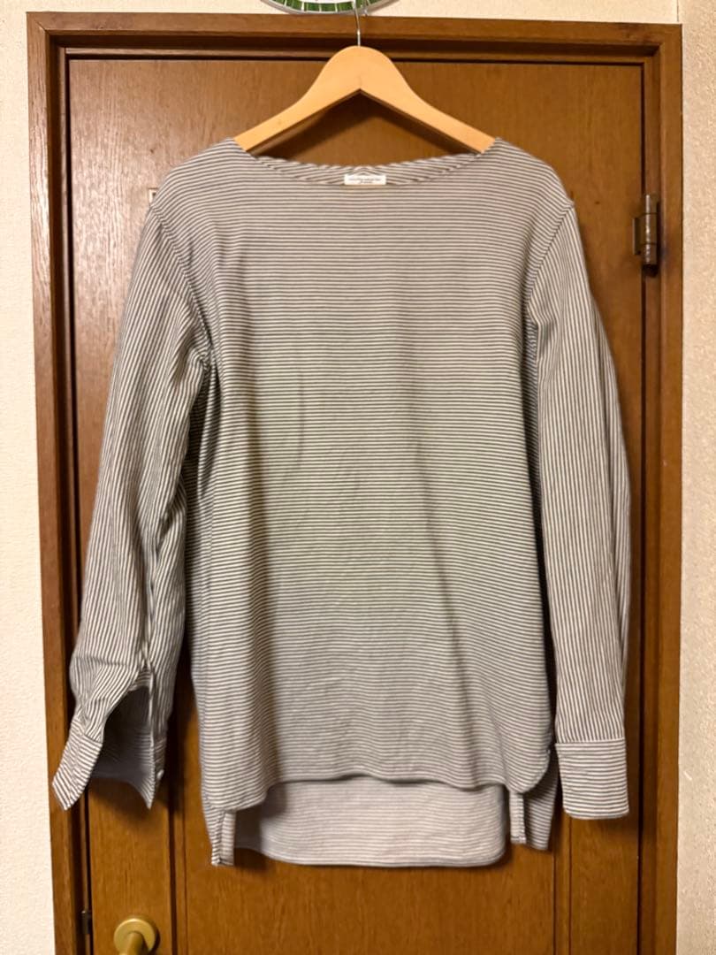【サイズ7】sus-sous スリーピングシャツ　ストライプ