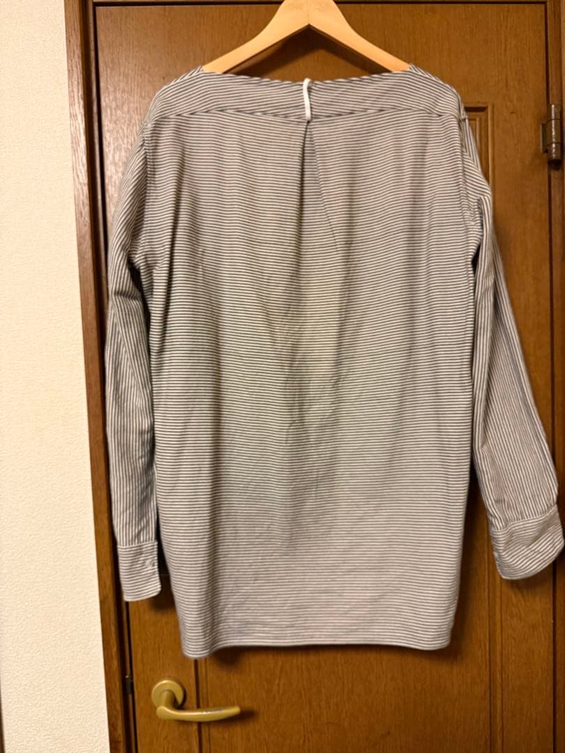 【サイズ7】sus-sous スリーピングシャツ　ストライプ