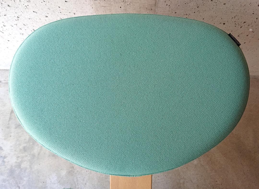 【美品】サカモトハウス バランスチェアイージー　ライトグリーン　カバー付き