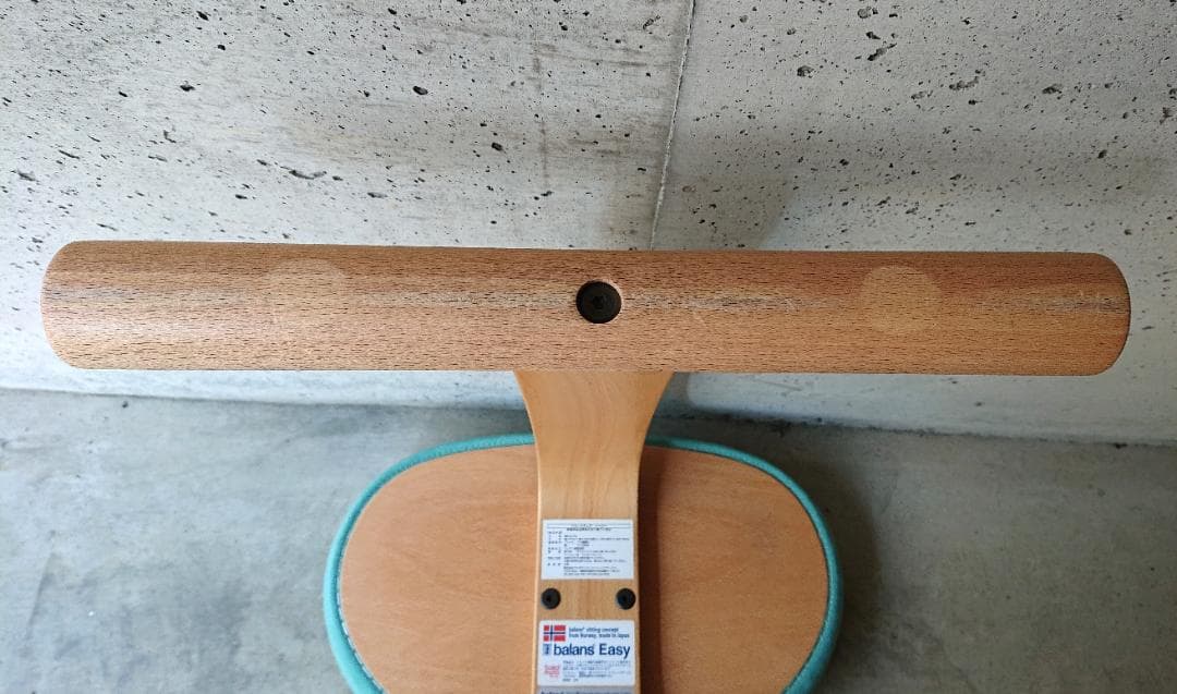 【美品】サカモトハウス バランスチェアイージー　ライトグリーン　カバー付き