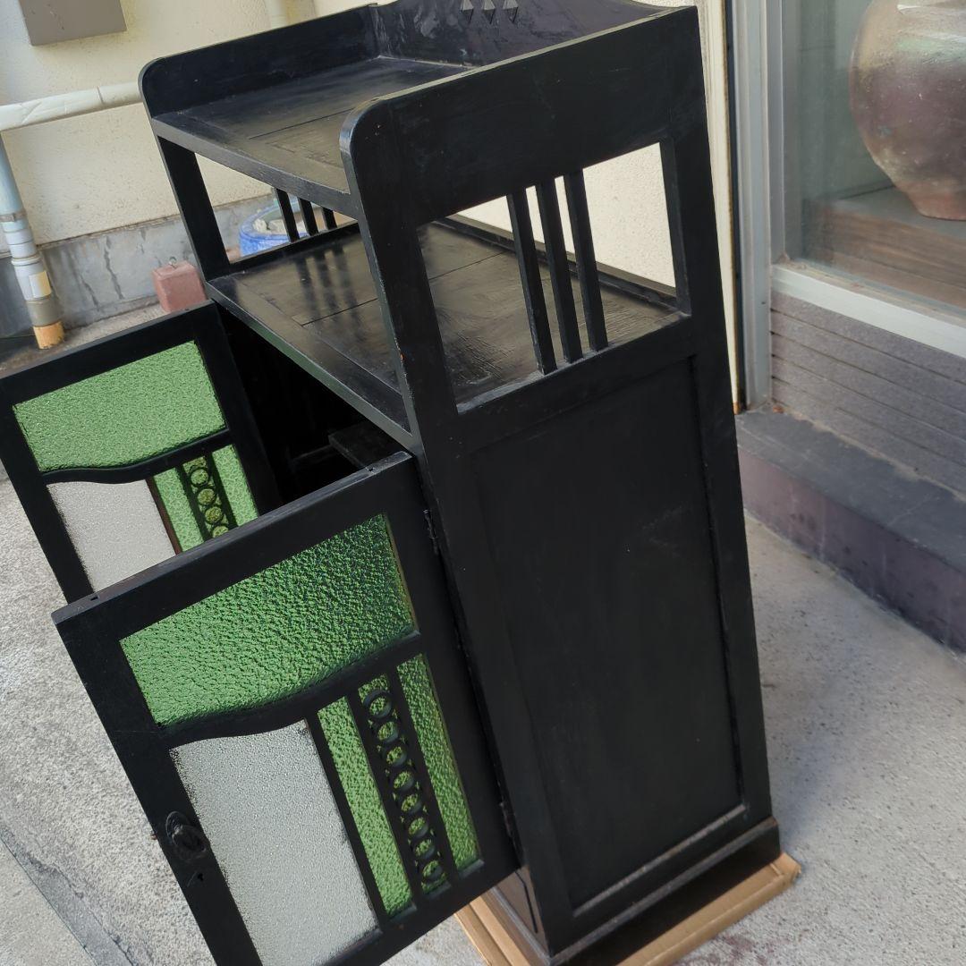 Coco atelierbrocante アンティーク 箪笥 色ガラス