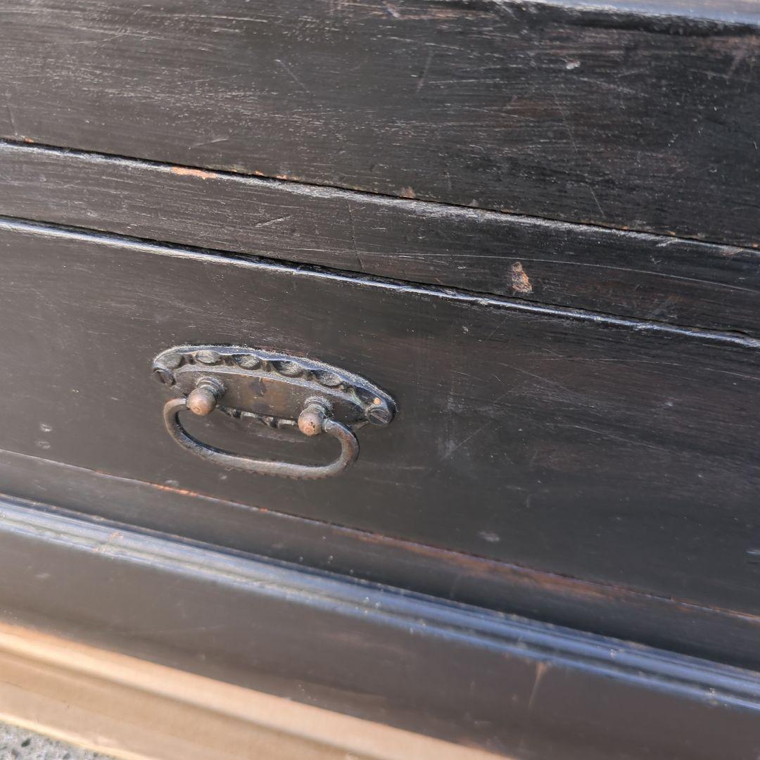 Coco atelierbrocante アンティーク 箪笥 色ガラス