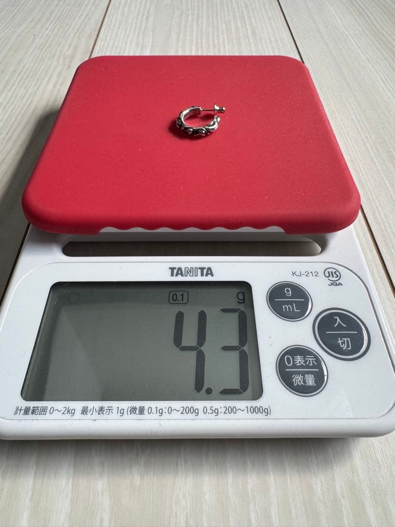 【未使用】CHROME HEARTSクロムハーツ スクロール フープピアス 片耳