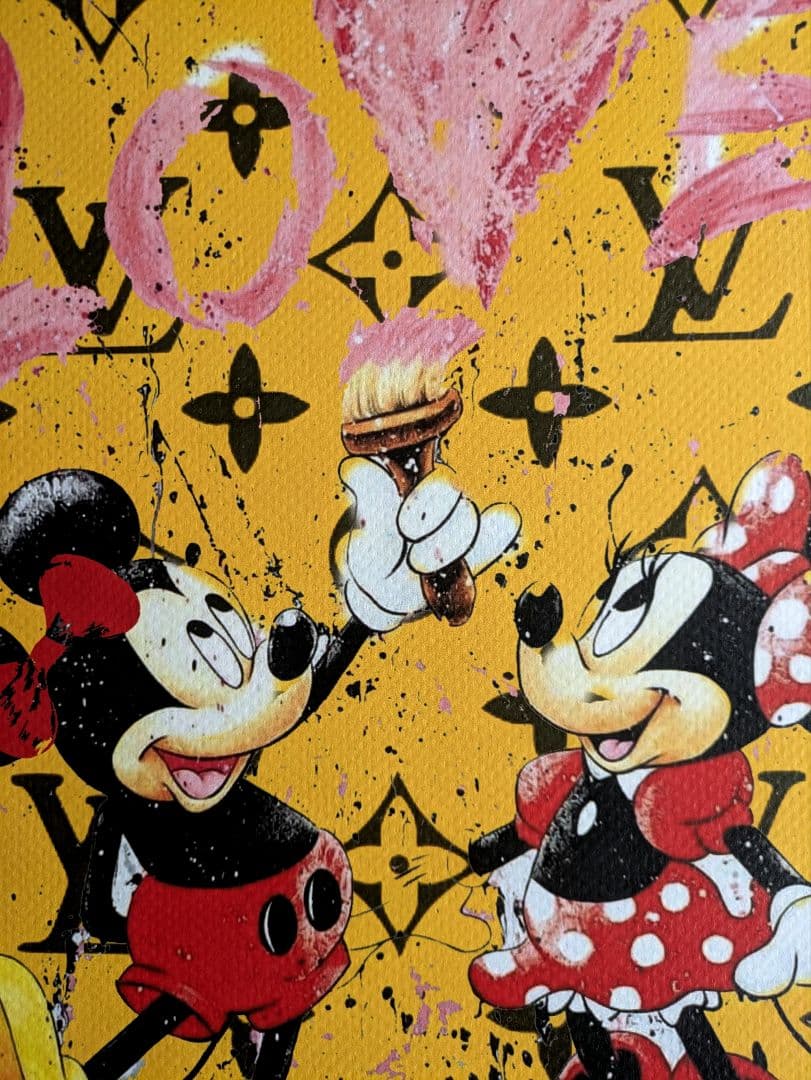 【額装セット】【DEATH NYC】Micky ＆ Minnie’s Love