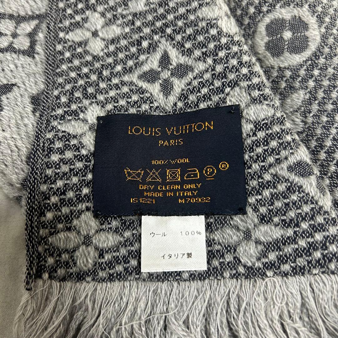 Louis Vuitton モノグラムマフラー グレー