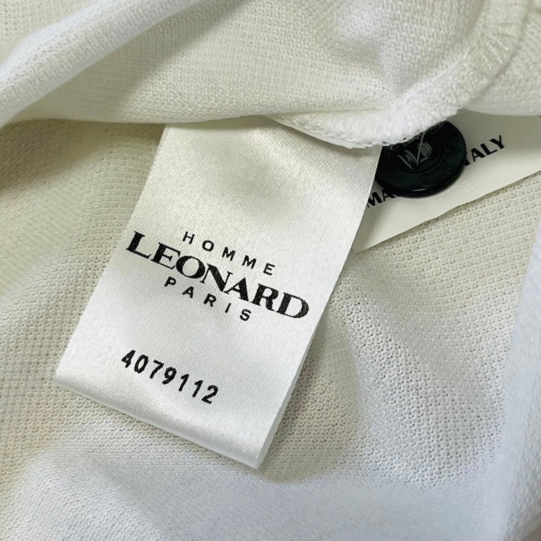 【新品•タグ付】LEONARD レオナール　長袖ポロシャツ M イタリア製