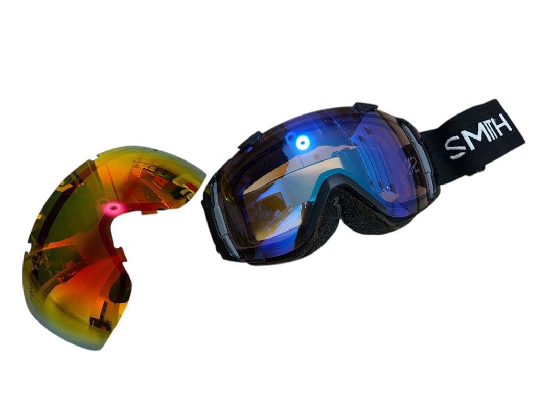 ★送料無料★お洒落　スミス　IO ゴーグル　交換レンズ付　スキー　スノーボード