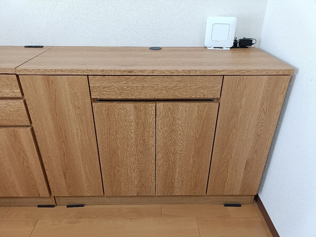 ベルメゾン　リビングキャビネット　プリンター収納