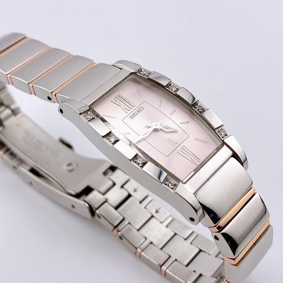 【美品/電池交換済】SEIKO　LK　腕時計　8pダイヤ　クォーツ　ルキア