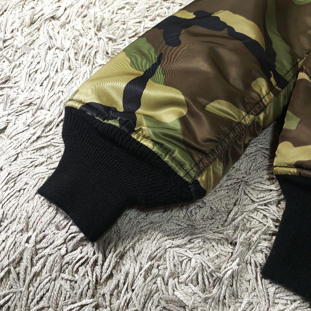 【極美品】アルファインダストリーズ　リバーシブル　フライトジャケット　MA-1