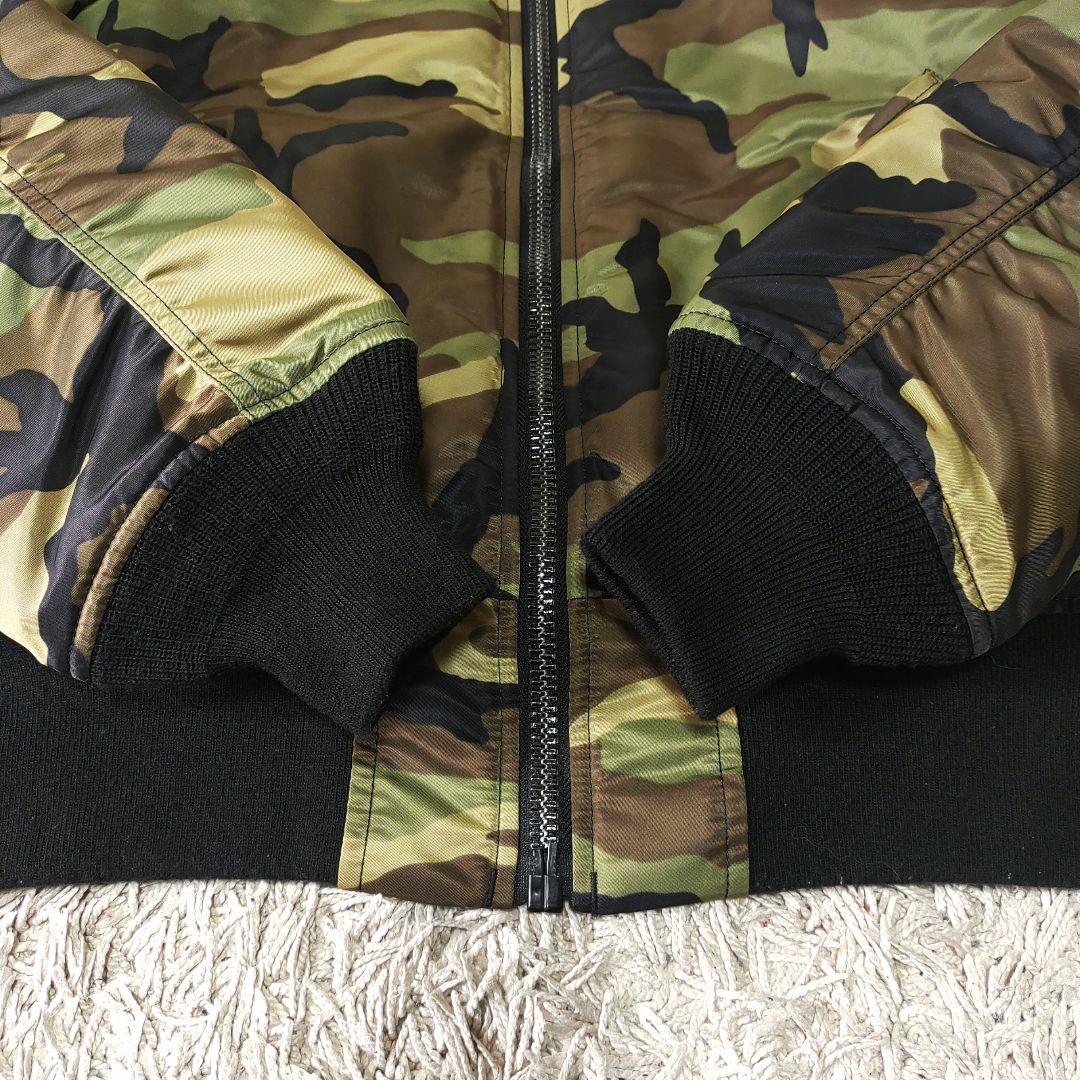 【極美品】アルファインダストリーズ　リバーシブル　フライトジャケット　MA-1