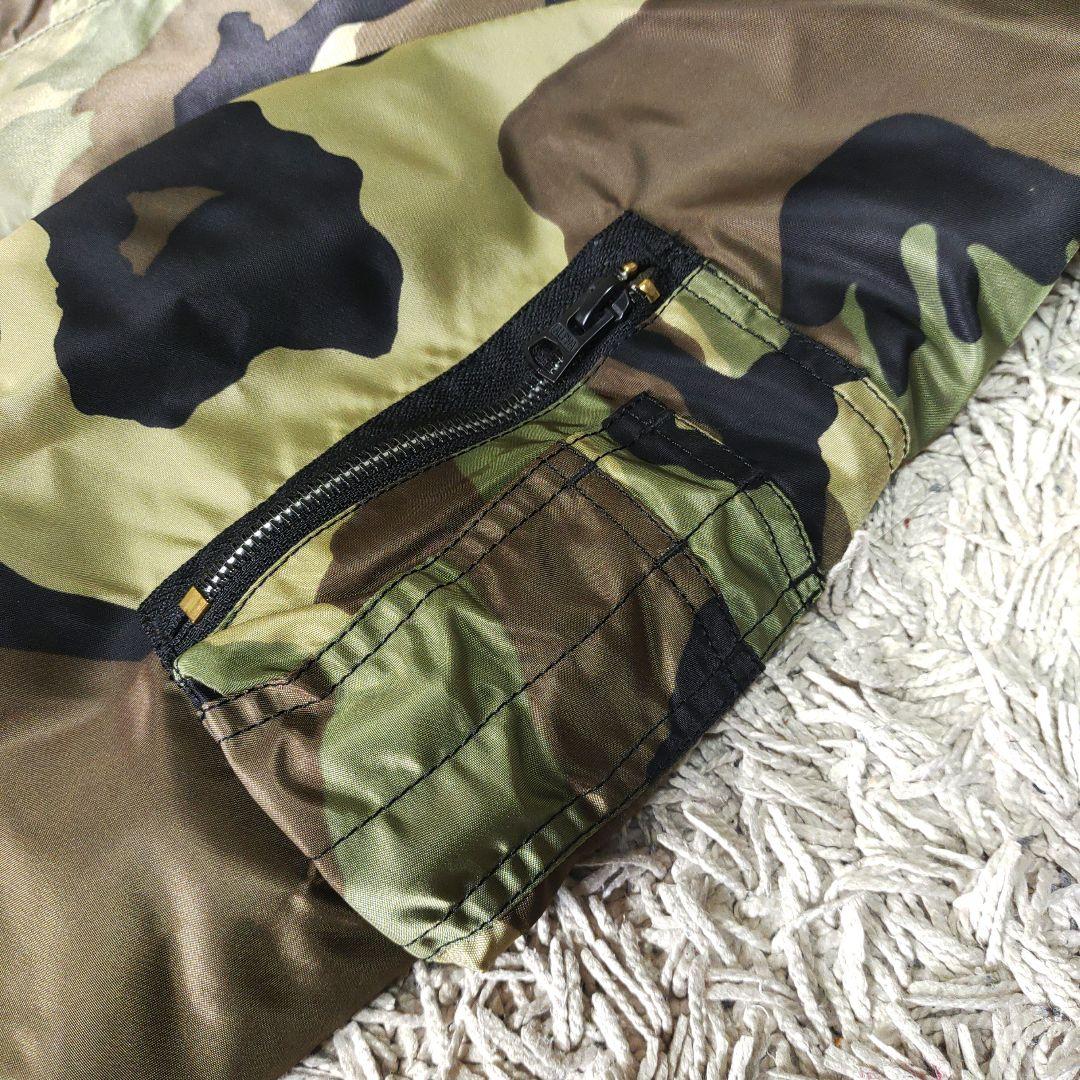 【極美品】アルファインダストリーズ　リバーシブル　フライトジャケット　MA-1