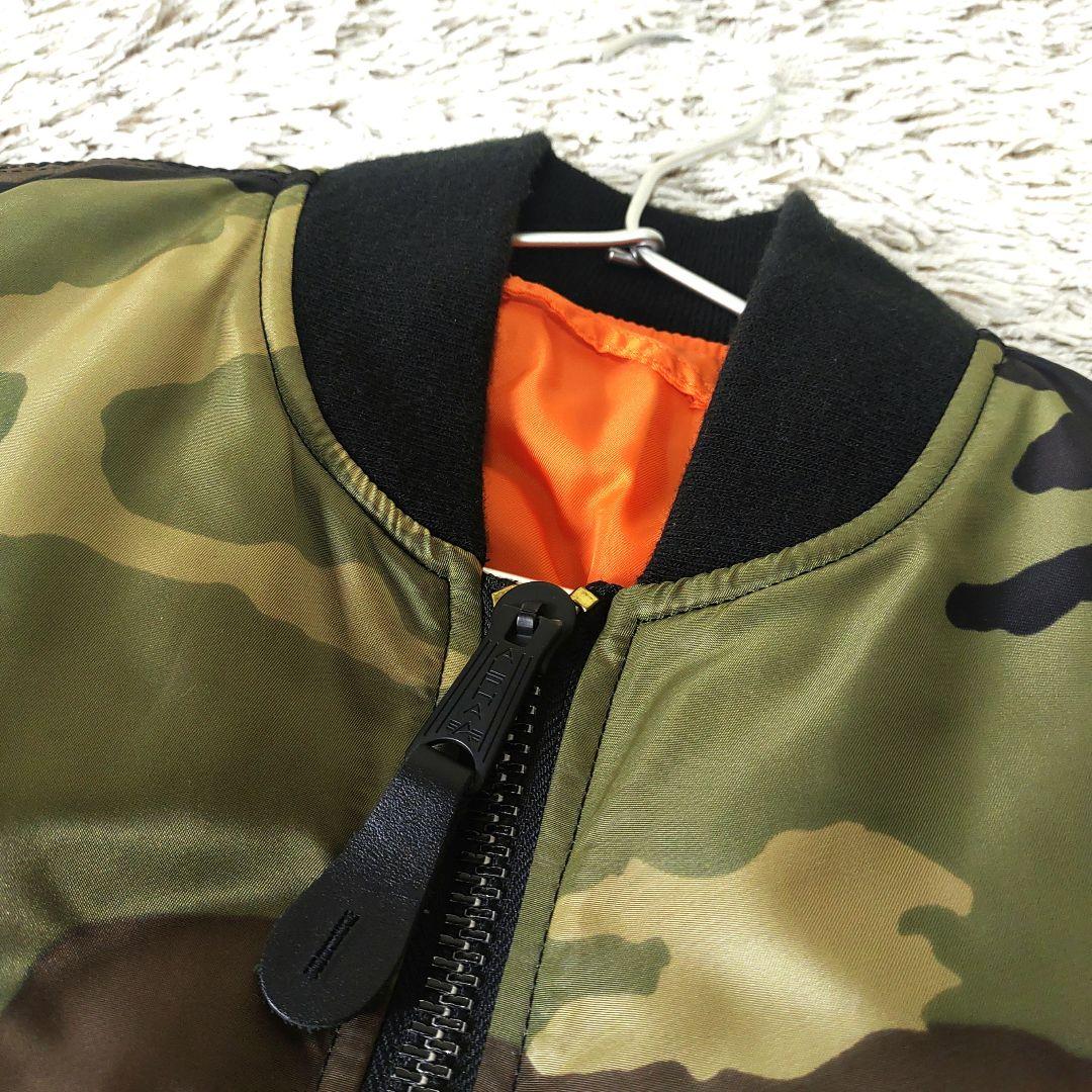 【極美品】アルファインダストリーズ　リバーシブル　フライトジャケット　MA-1