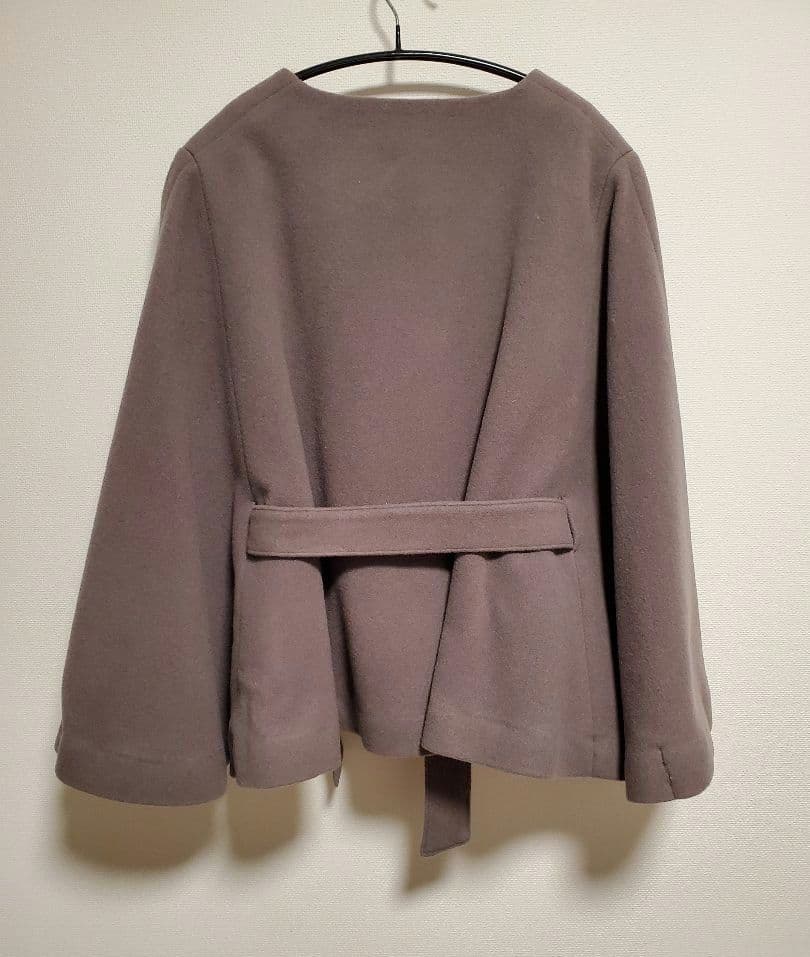 MISCHMASCH ポンチョコート ミッシュマッシュ チャコールグレー ケープ