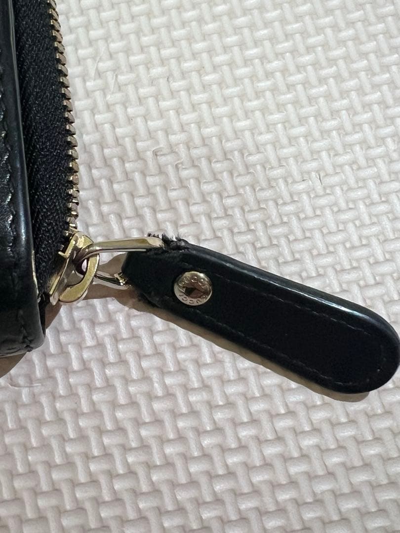 GUCCI 財布 シマ レザー