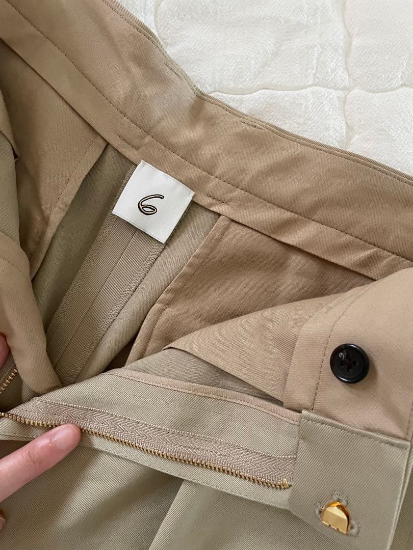 roku 6 ベージュオーバーハーフパンツ　完売品