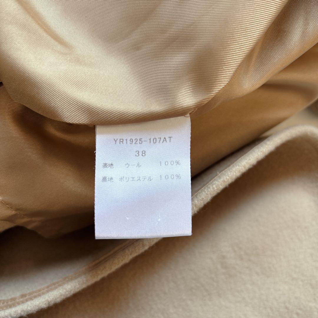 週末セール　yori ウールコート　ベージュ　オーバーサイズ　M