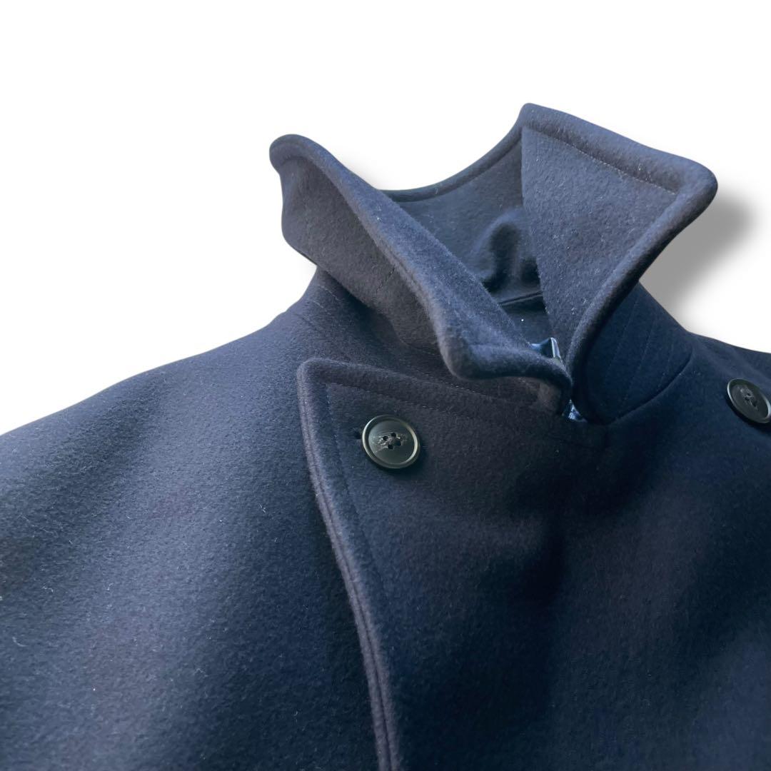 美品 ジルサンダー ユニクロ＋J ウールブレンド オーバーサイズ ピーコートXL