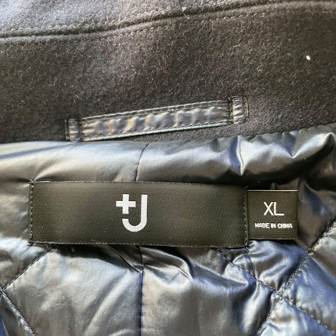 美品 ジルサンダー ユニクロ＋J ウールブレンド オーバーサイズ ピーコートXL