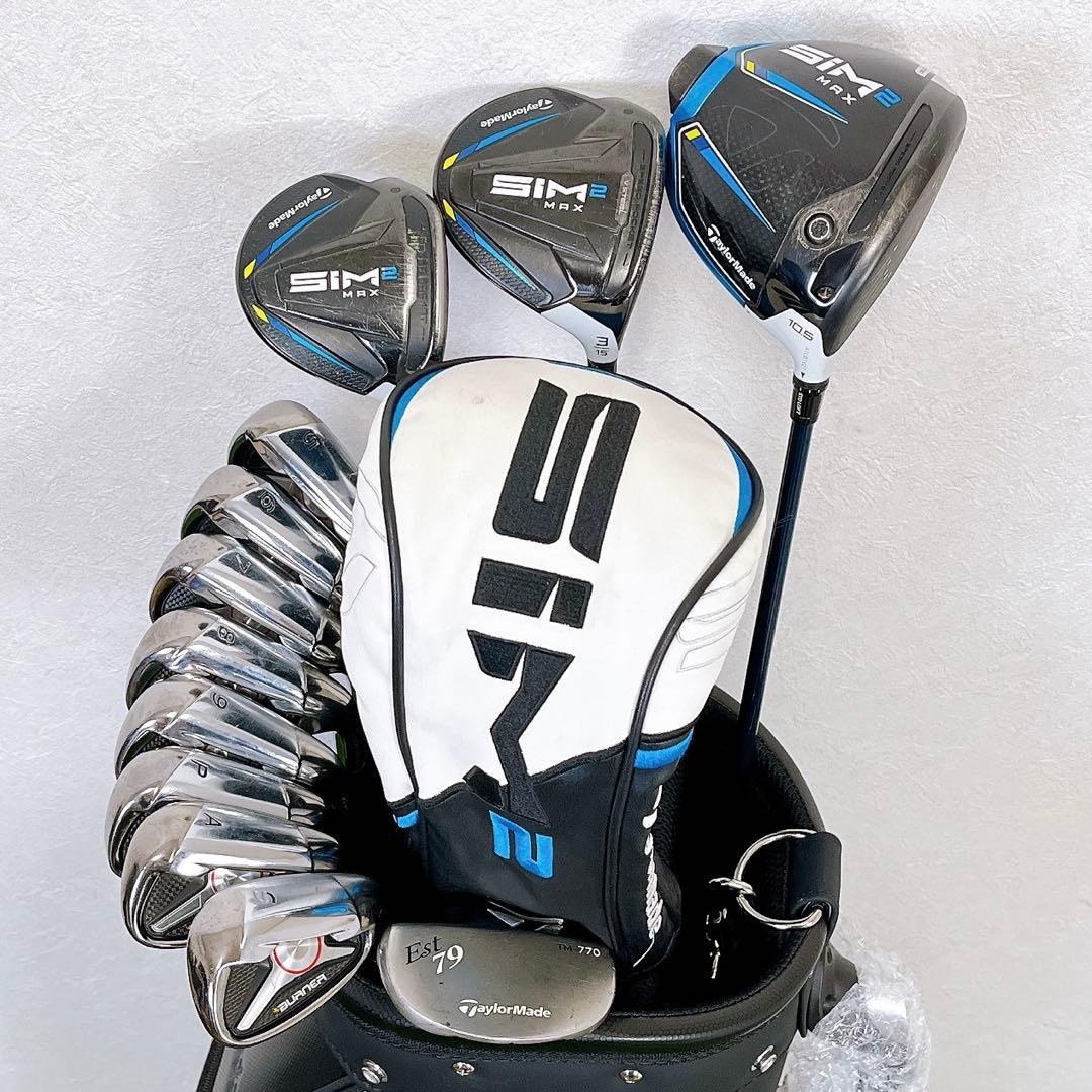 【バッグ新品】テーラーメイド　sim2max 新品バッグ付き　メンズゴルフクラブ