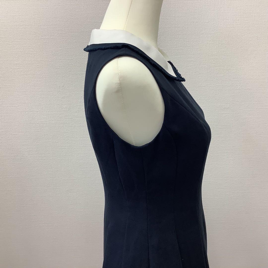 限定モデル【36】 Rene タグ付 新品 ルネ リネン ワンピース ネイビー