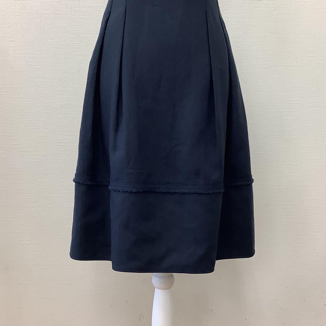 限定モデル【36】 Rene タグ付 新品 ルネ リネン ワンピース ネイビー