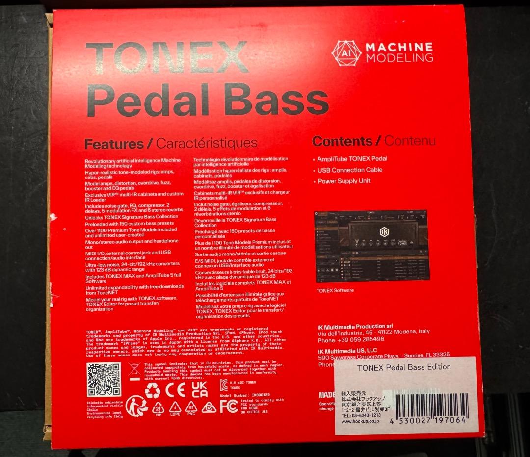 h*i様 IK MULTIMEDIA TONEX Pedal Bass Edit