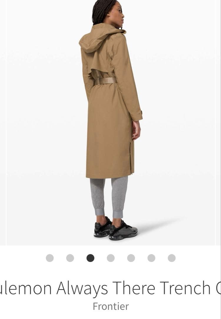 【申真衣さん着用】ルルレモン　防水トレンチコート