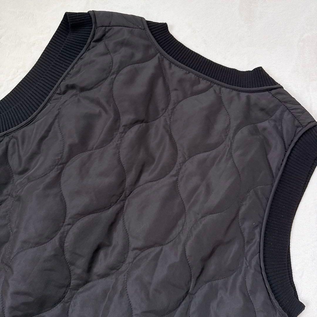 【完売品】machatt マチャット キルティング ベスト ブラック Vネック