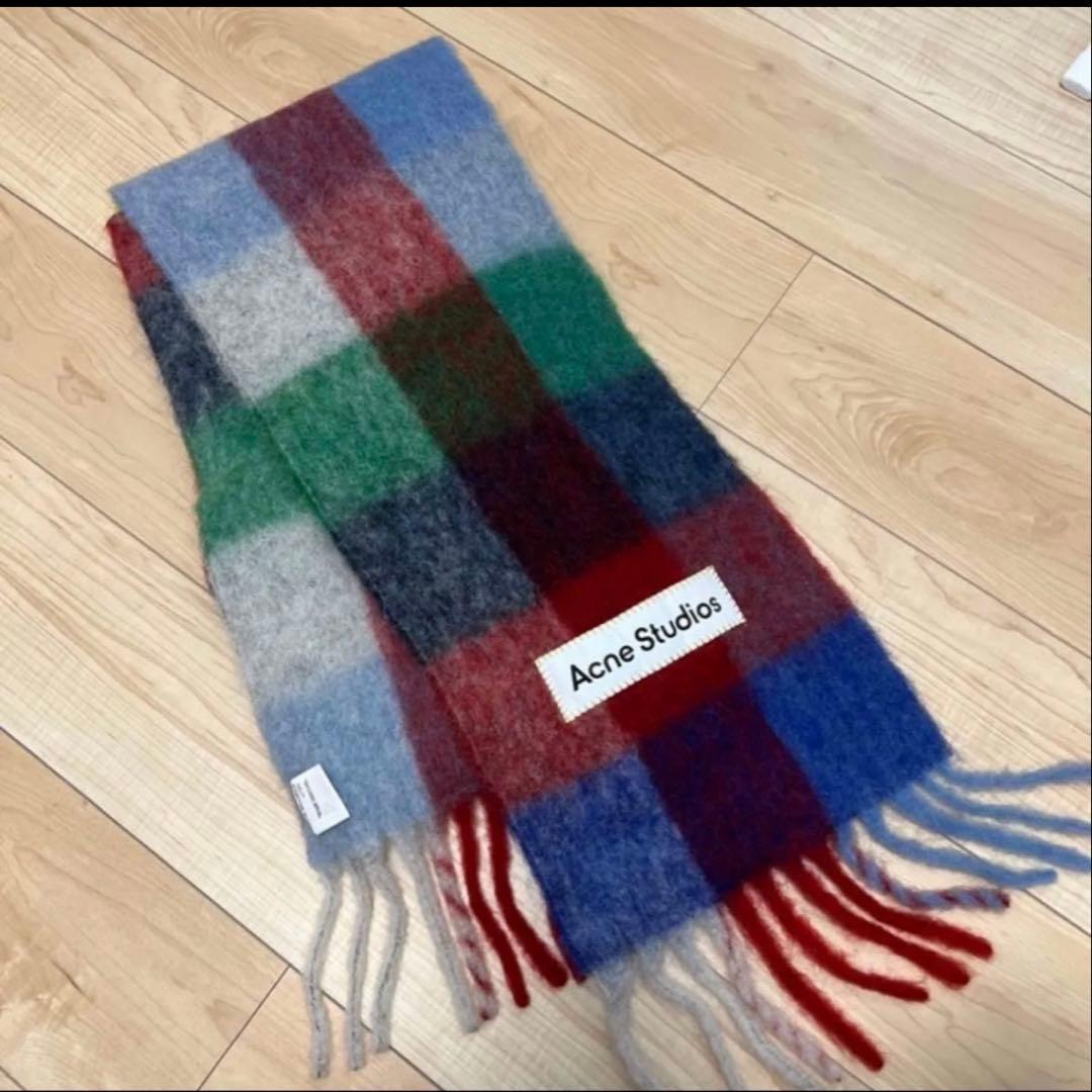 Acne Studios VALLY モヘアチェックストール