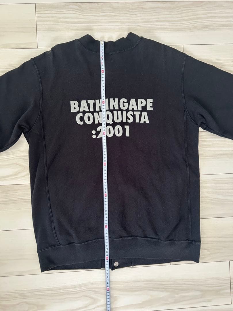 ⭐️美品⭐️【A Bathing Ape @】スウェットスタジャン size:L 黒