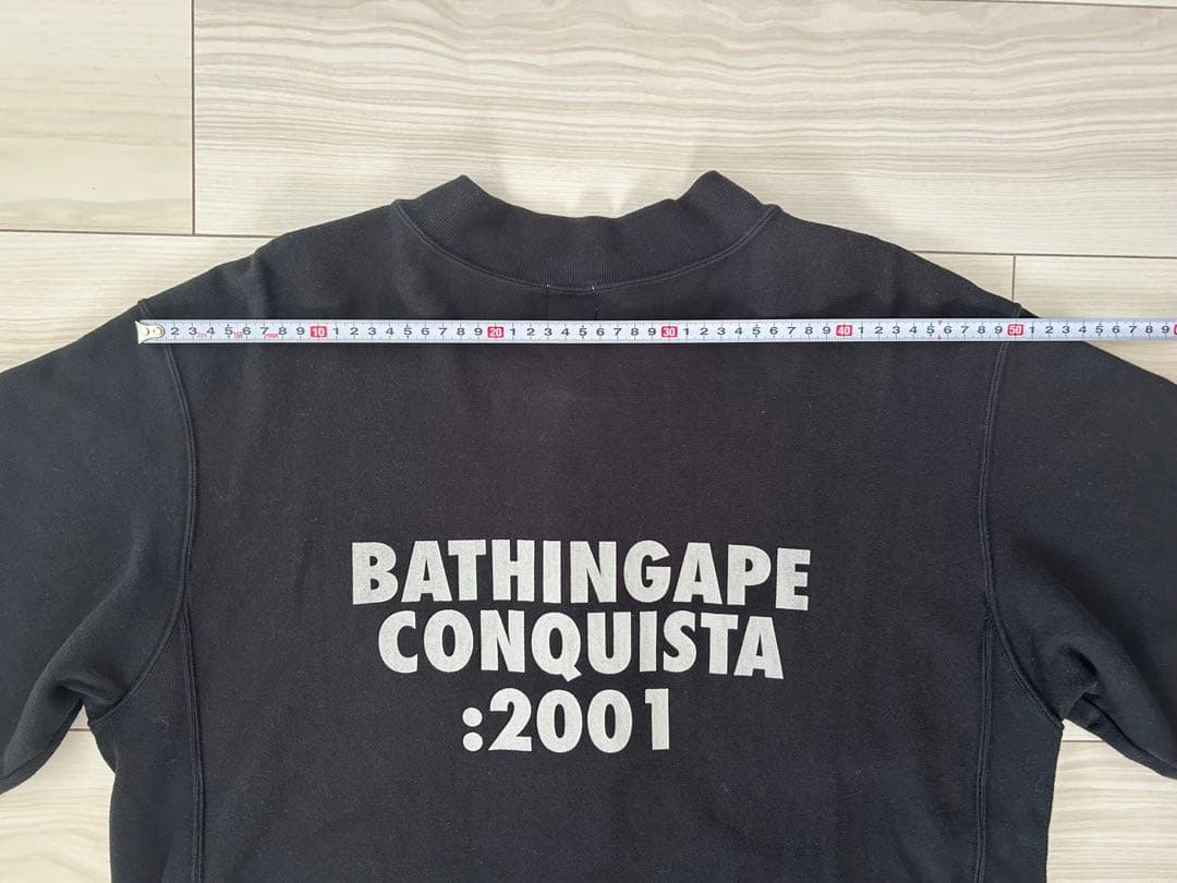 ⭐️美品⭐️【A Bathing Ape @】スウェットスタジャン size:L 黒