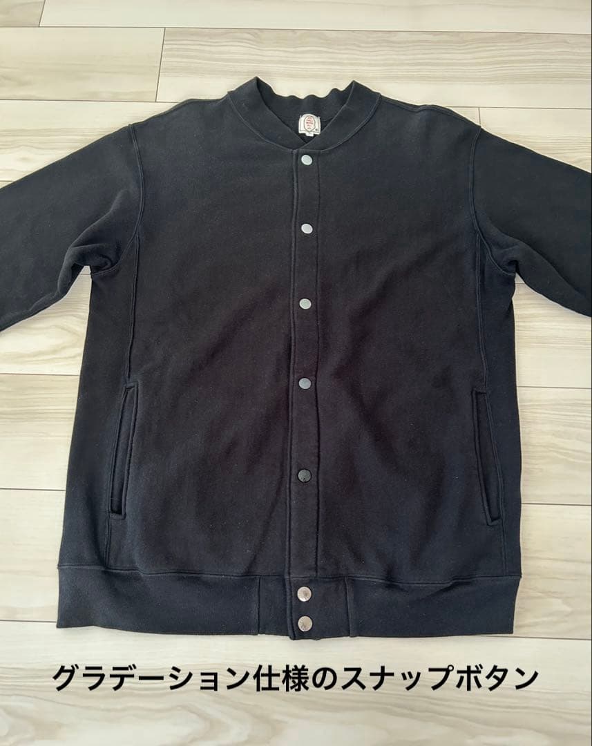 ⭐️美品⭐️【A Bathing Ape @】スウェットスタジャン size:L 黒