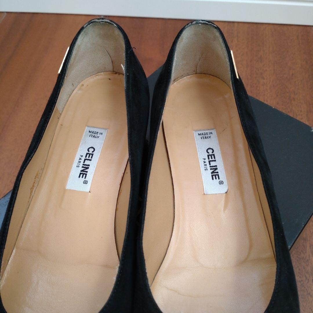 セリーヌ CELINE スエードパンプス 37 1/2